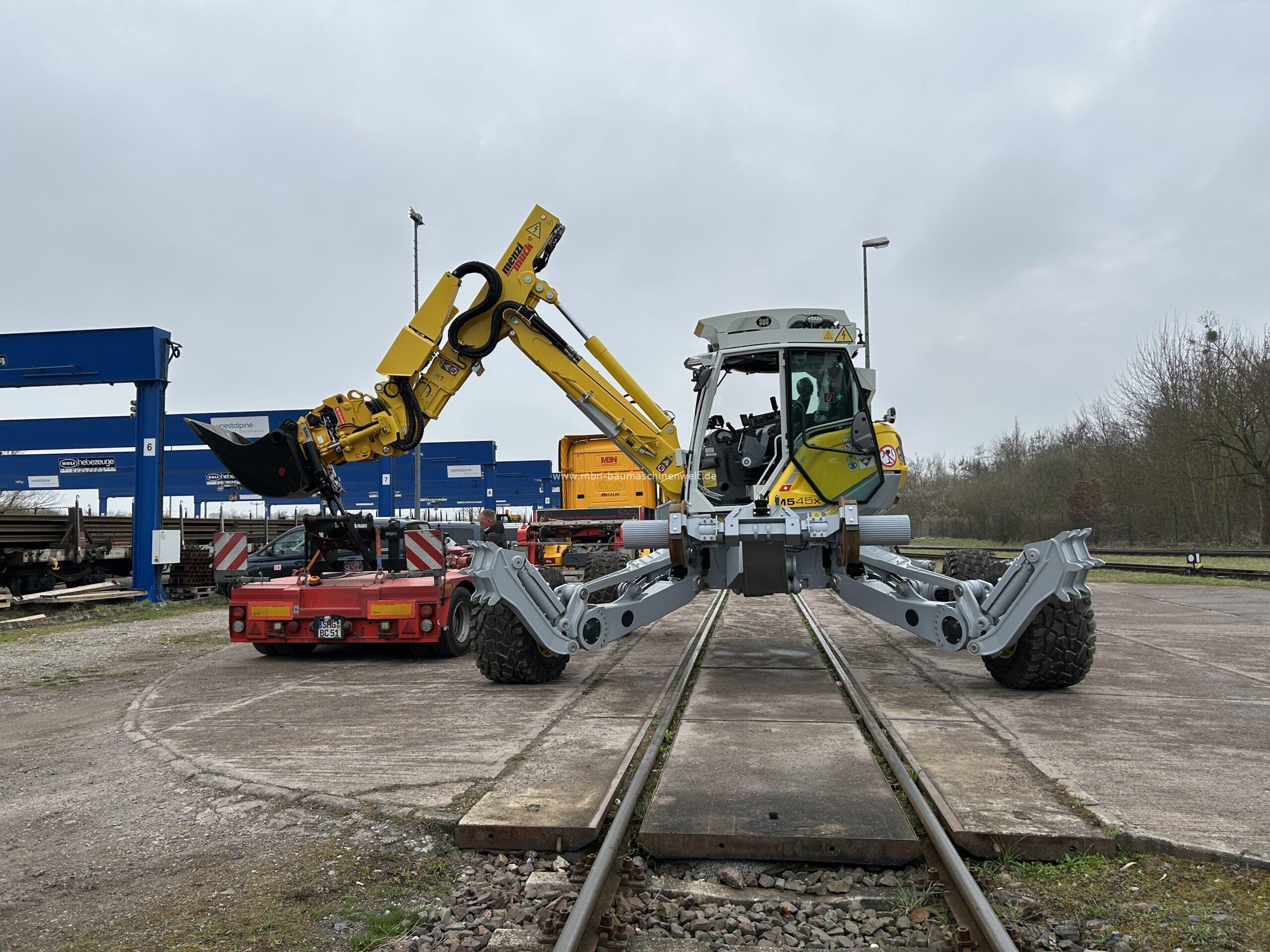 Menzi Muck M545x Rail Menzi Muck 545x Schreitbagger